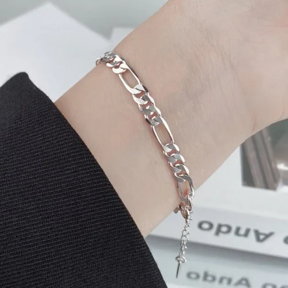 Jewelry New 925 Sterling Silver Link Chain Bracelet Poshmark